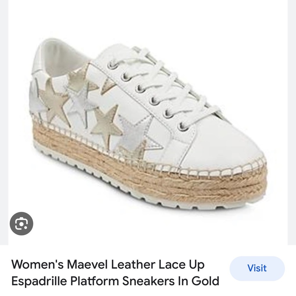 Women’s Maevel Leather lace up espadrille platform sneaker
